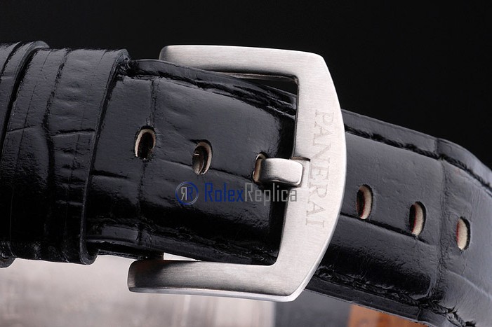 Panerai replica luminor marina submersible acciaio black dial imitazione copia - immagine 7