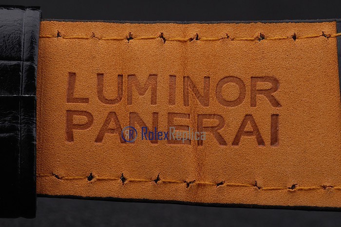 Panerai replica luminor marina submersible acciaio black dial imitazione copia - immagine 9