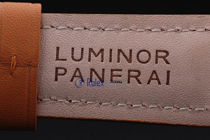 Panerai replica luminor marina rose gold cuoio black dial imitazione copia - immagine 9