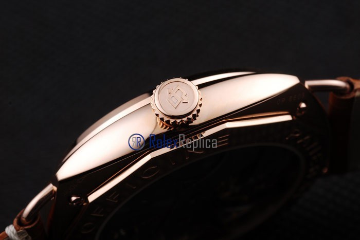 Panerai replica radiomir 8 days oro strip leather imitazione copia - immagine 10