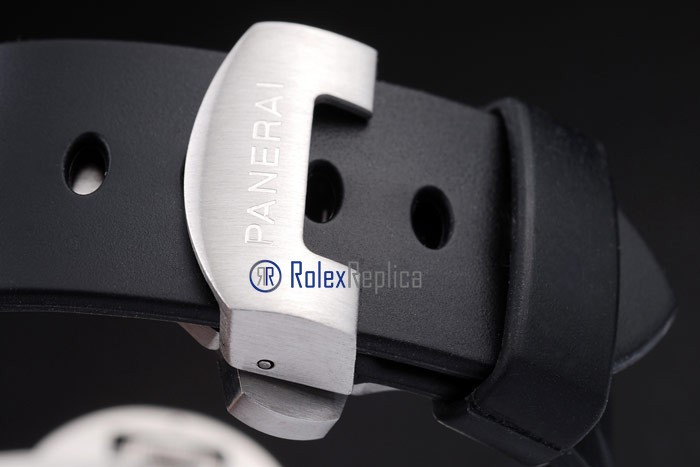 Panerai replica luminor GMT arktos acciaio strip rubber imitazione copia - immagine 5