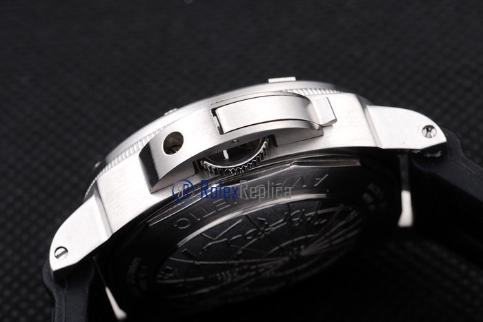 Panerai replica luminor GMT arktos acciaio strip rubber imitazione copia - immagine 9