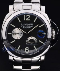 Panerai replica luminor marina power reserve acciaio black dial imitazione copia