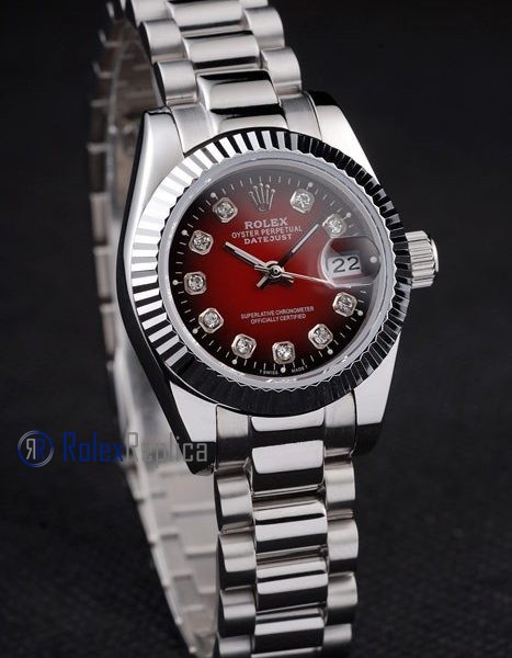 rolex replica datejust red brillantini orologio imitazione