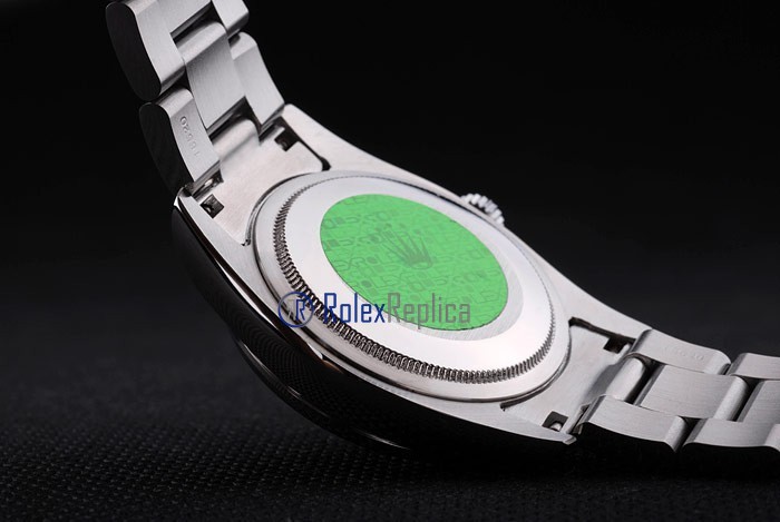 rolex replica datejust black brillantini ghiera liscia orologio imitazione - immagine 10