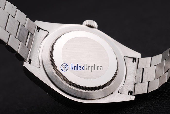 rolex replica datejust lady acciaio argentèè arab orologio imitazione - immagine 10