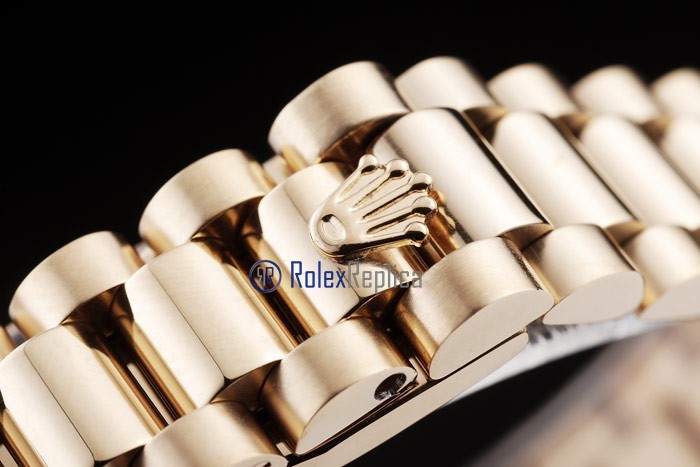 rolex replica datejust lady oro full brillantini centenario orologio imitazione - immagine 8