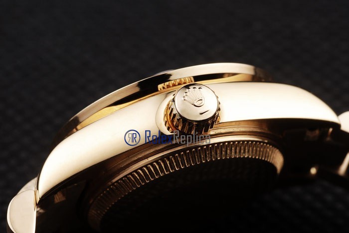 rolex replica datejust lady oro full brillantini centenario orologio imitazione - immagine 11