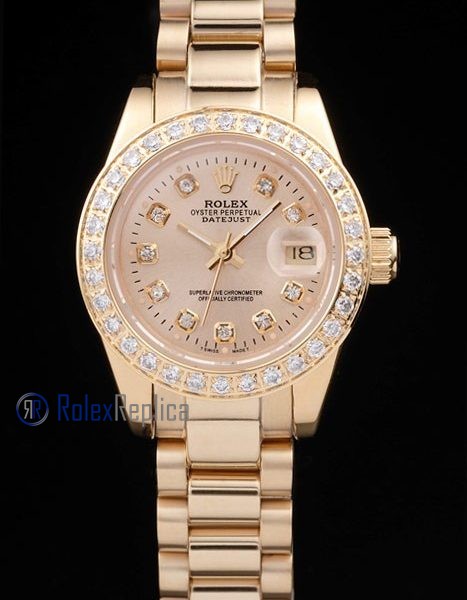 rolex replica datejust lady oro full brillantini orologio imitazione