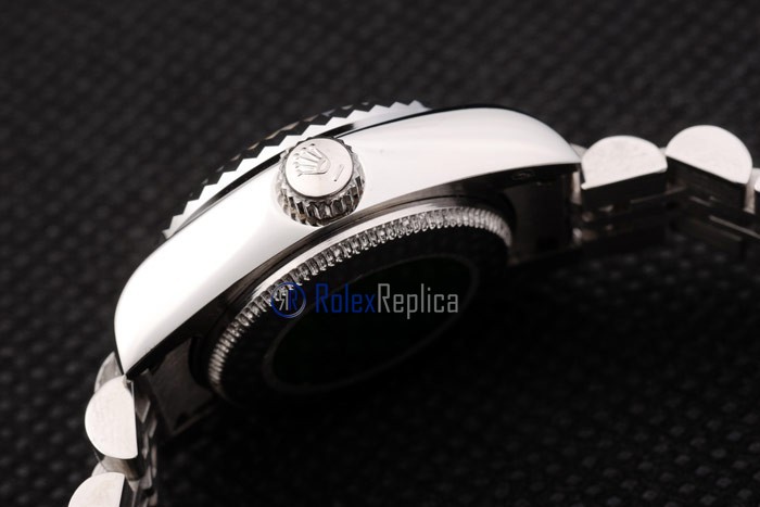rolex replica datejust lady acciaio argentèè brillantini orologio imitazione - immagine 10