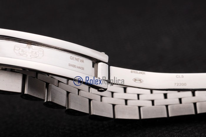rolex replica datejust lady acciaio black arab orologio imitazione - immagine 9