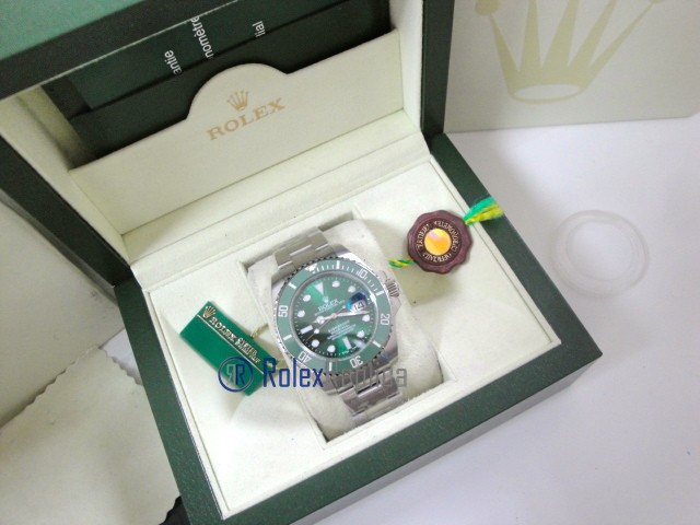 rolex replica submariner ceramica ghiera verde hulk orologio replica copia imitazione - immagine 3