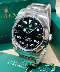 Alternative view of rolex replica airking new basilea black dial orologio replica copia