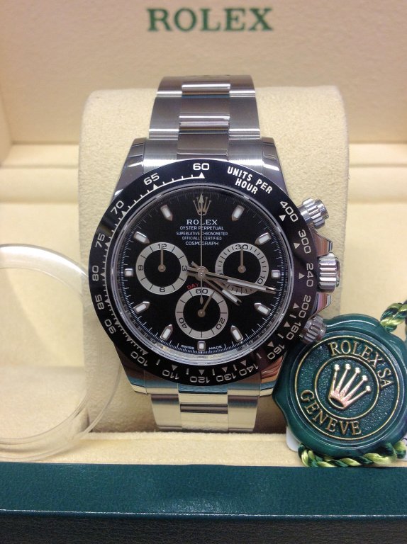 Rolex replica daytona 116500LN black ceramichon - immagine 2
