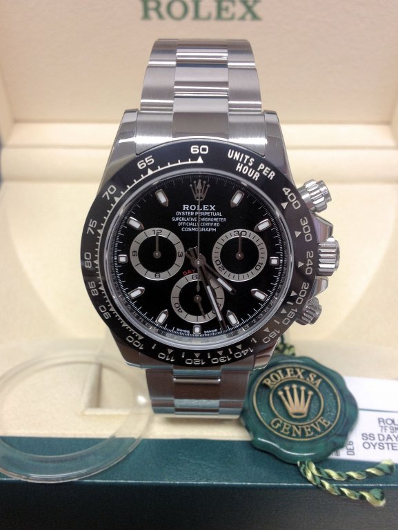 Rolex replica daytona 116500LN black ceramichon - immagine 5