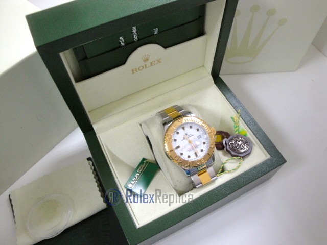 rolex replica yacht master I acciaio oro white dial orologio replica - immagine 4