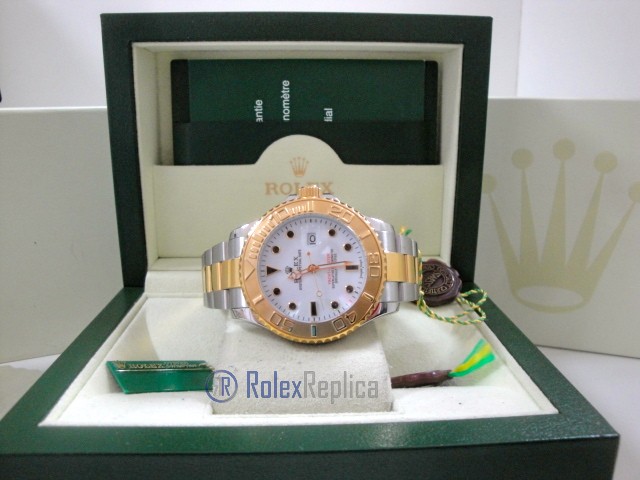 rolex replica yacht master I acciaio oro white dial orologio replica - immagine 6