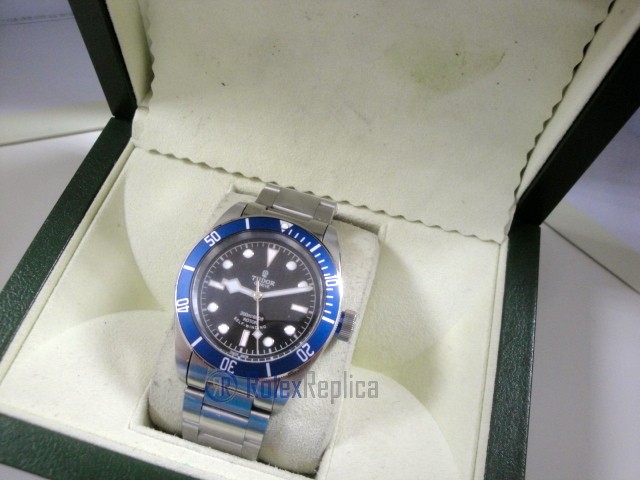 tudor replica black bay acciaio blue dial orologio replica - immagine 6