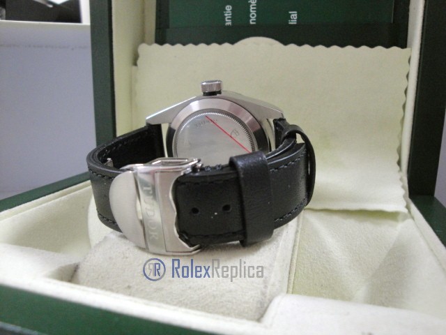 tudor replica black bay black cinturino pelle orologio replica - immagine 10