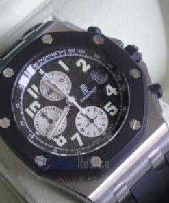 audemars piguet replica chrono offshore gommino strip rubber black dial imitazione copia