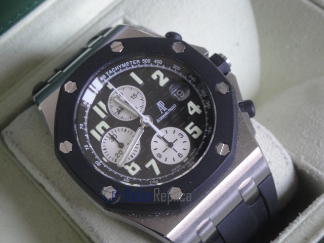 audemars piguet replica chrono offshore gommino strip rubber black dial imitazione copia