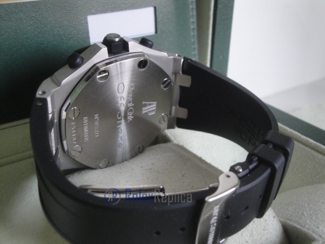 audemars piguet replica chrono offshore gommino strip rubber black dial imitazione copia - immagine 7