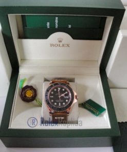rolex replica yacht master I rose gold strip leather orologio replica