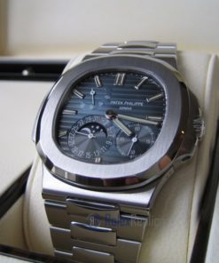 patek philippe replica nautilus 5712-1a blue dial skeletron acciaio 324SC clone movement