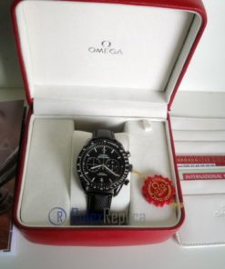 Omega replica seamaster co-axial chrono dark side of the moon white imitazione