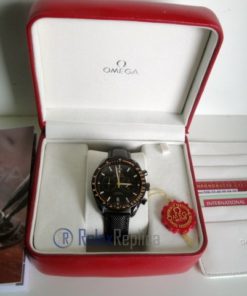 Omega replica seamaster co-axial chrono dark side of the moon yellow imitazione