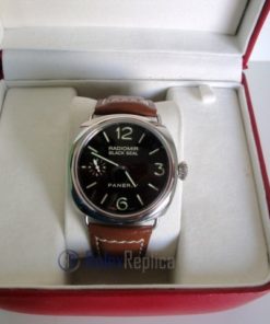 Panerai replica radiomir black seal skeletron strip leather imitazione copia