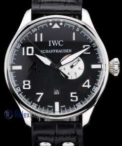 Alternative view of iwc replica 8 days power reserve strip leather orologio imitazione