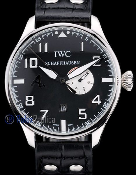iwc replica 8 days power reserve strip leather orologio imitazione