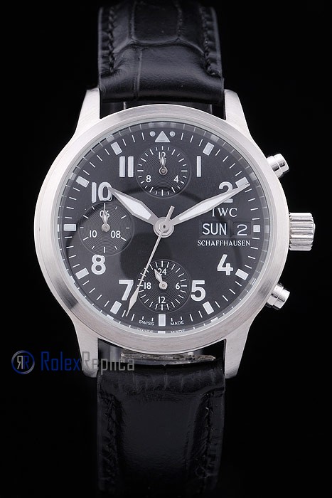 iwc replica chrono saint exupery strip leather orologio imitazione - immagine 2
