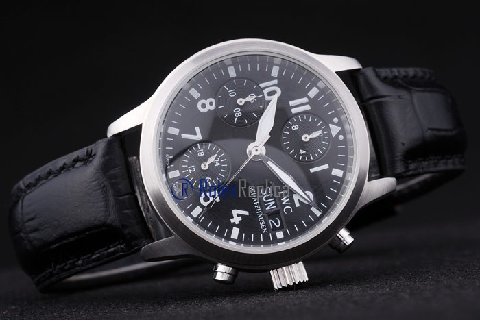 iwc replica chrono saint exupery strip leather orologio imitazione - immagine 5