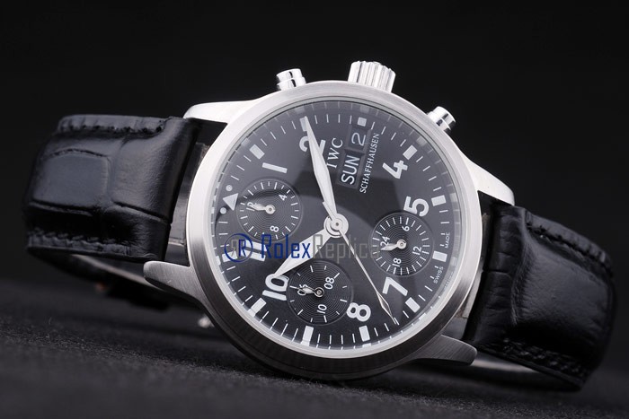 iwc replica chrono saint exupery strip leather orologio imitazione - immagine 6