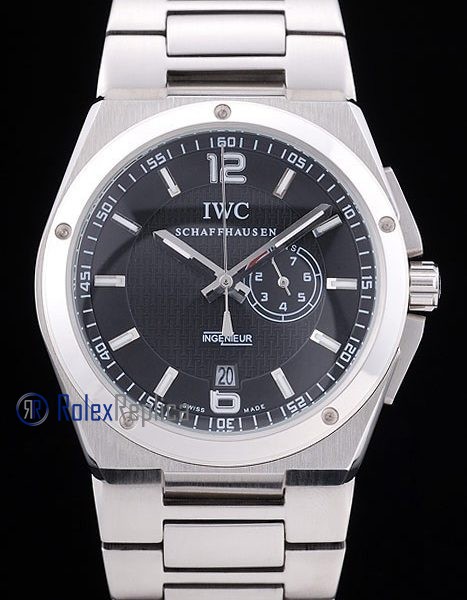 iwc replica acciaio ingenieur black orologio imitazione