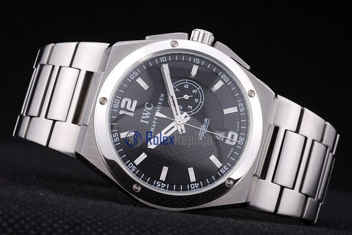 iwc replica acciaio ingenieur black orologio imitazione - immagine 7