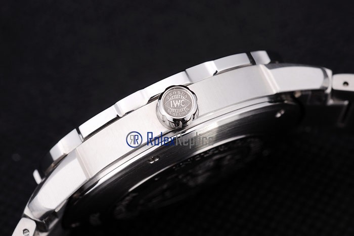 iwc replica acciaio ingenieur black orologio imitazione - immagine 2