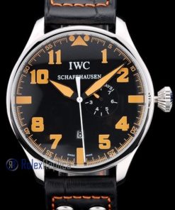 Alternative view of iwc replica 8 days power reserve orange strip leather orologio imitazione