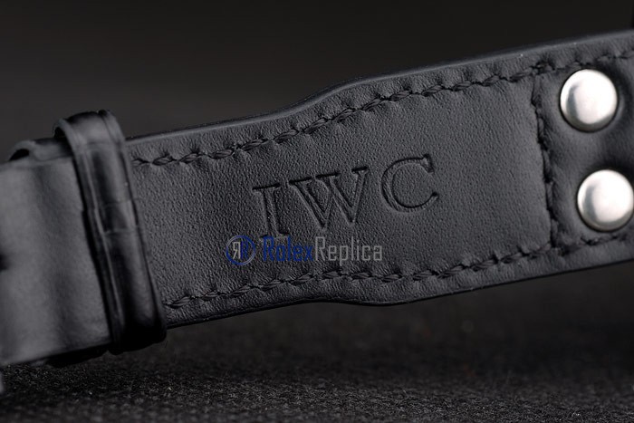 iwc replica 8 days power reserve white dial strip leather orologio imitazione - immagine 8