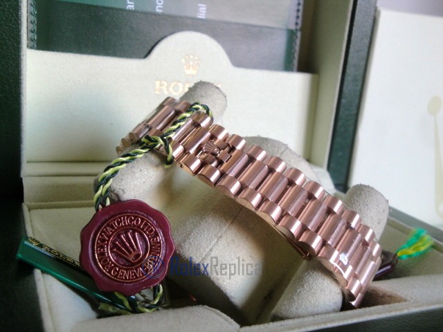 rolex replica daydate full rose gold orologio replica copia imitazione - immagine 9