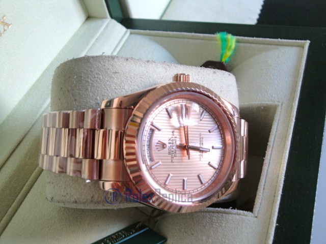 rolex replica daydate full rose gold orologio replica copia imitazione - immagine 7
