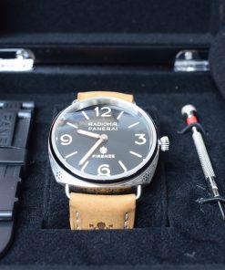 Panerai replica radiomir firenze skeletron strip leather imitazione copia
