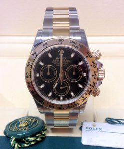 rolex replica daytona crono acciaio oro black dial orologio replica copia imitazione