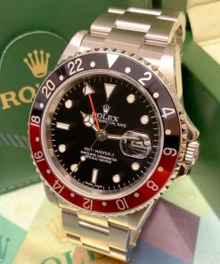 Alternative view of rolex replica GMT master II rosso nero classic orologio replica