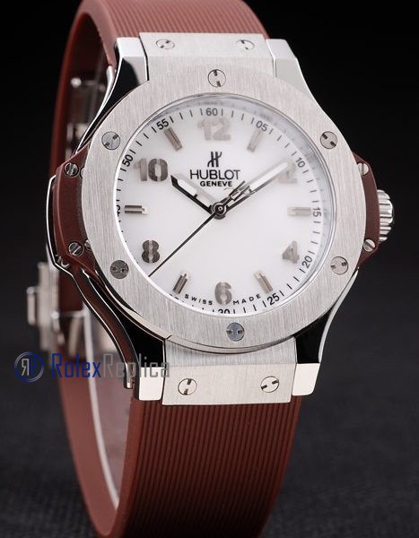hublot replica big bang titanium white dial brown orologio copia