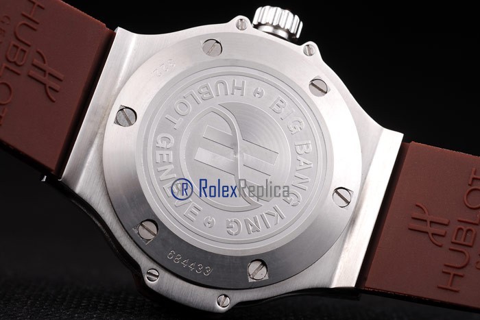 hublot replica big bang titanium white dial brown orologio copia - immagine 7