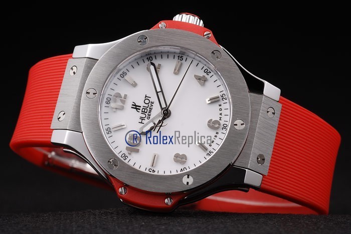 hublot replica big bang titanium white dial orange orologio copia - immagine 5