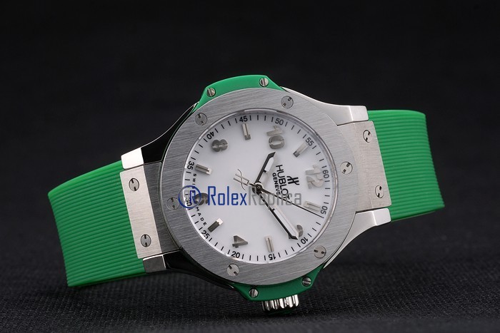 hublot replica big bang titanium white dial green orologio copia - immagine 5